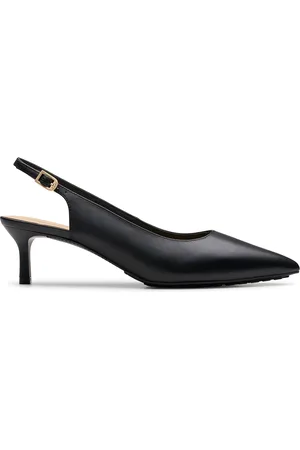 Clarks Adela Sling Black Leather, Black Leather