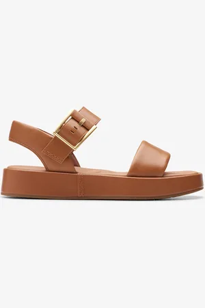 Clarks Alda Strap, Tan Leather