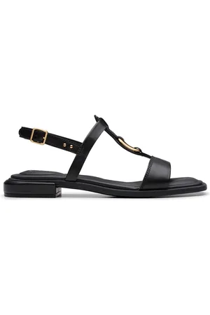 Clarks Womens Ariany Sling Black Leather, Black Leather
