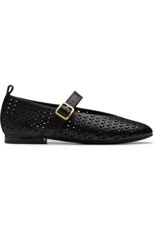 Clarks Womens Fawna Jane Black Leather, Black Leather