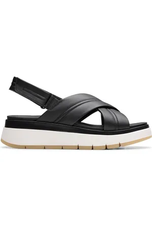 Clarks Womens Tuscan Cross Black Leather, Black Leather