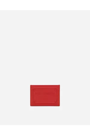 Dolce & Gabbana Men Wallets - Wallets and Small Leather Goods - Calfskin card holder with raised logo male OneSize