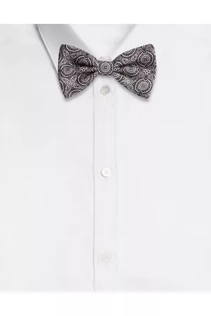 Dolce & Gabbana Ties and Pocket Squares - Silk bow tie with tie print male OneSize