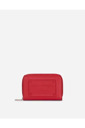Dolce & Gabbana Men Wallets - Wallets and Small Leather Goods - Small zip-around wallet in calfskin with raised logo male OneSize