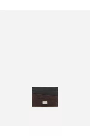 Dolce & Gabbana Men Wallets - Crocodile Card Holder - Man Wallets And Small Leather Goods Onesize