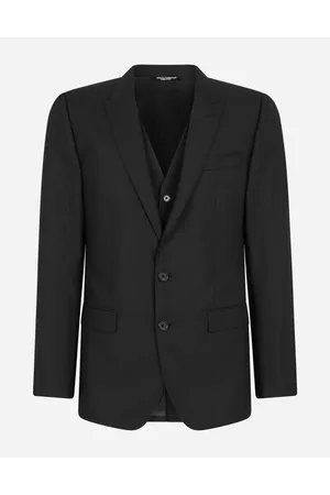 Dolce & Gabbana Men Suits - Wool And Silk Martini-fit Suit - Man Suits And Blazers 54