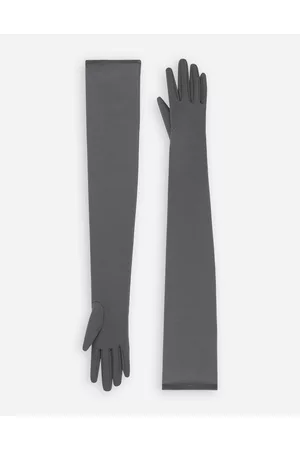 Dolce & Gabbana Long Stretch Jersey Milano Rib Gloves - Woman Hats And Gloves S