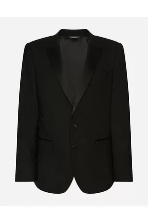 Dolce & Gabbana Wool Jacquard Martini-fit Tuxedo Suit - Man Suits And Blazers 44
