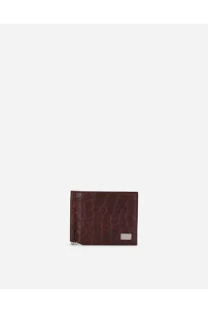 Dolce & Gabbana Crocodile Bifold Wallet With Moneyclip And Branded Tag - Man Wallets And Small Leather Goods Onesize