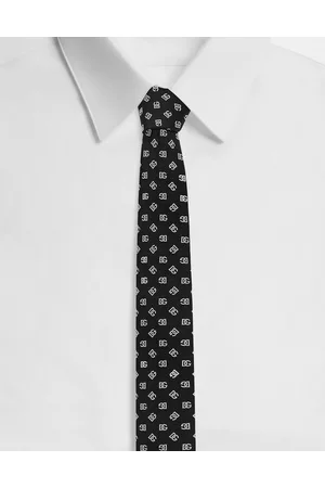 Dolce & Gabbana Men Pocket Squares - 6 Cm Tie-design Silk Jacquard Blade Tie - Man Ties And Pocket Squares Onesize