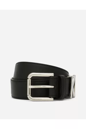 Dolce & Gabbana Women Belts - Calfskin Belt With Lettering - Woman Belts 65