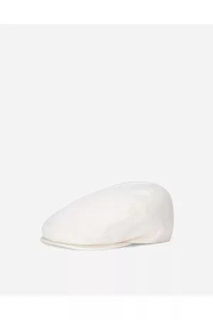 Dolce & Gabbana Men Hats - Garment-dyed Cotton Flat Cap With Logo Tag - Man Hats And Gloves 57