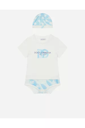 Dolce & Gabbana Men Neckties - 2-piece Tie-dye Jersey Gift Set With Dg Logo - Man Gift Sets And Babygrows 0/3 Months