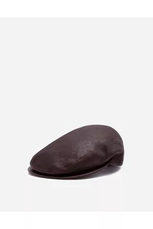 Dolce & Gabbana Men Hats - Leather Flap Cap - Man Hats And Gloves 57