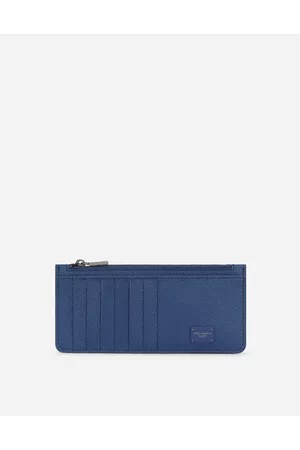 Dolce & Gabbana Men Wallets - Calfskin Card Holder With Zipper - Man Wallets And Small Leather Goods Onesize