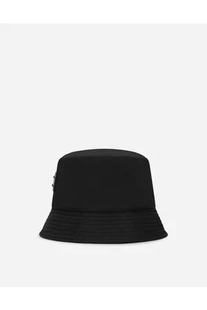 Dolce & Gabbana Men Hats - Hats and Gloves - Nylon bucket hat with branded plate male 57