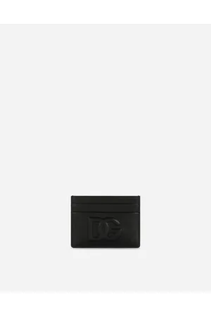 Dolce & Gabbana Calfskin Card Holder With Dg Logo - Woman Wallets And Small Leather Goods Leather Onesize
