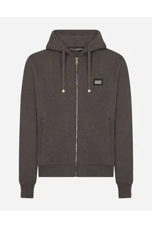 Dolce & Gabbana Sweatshirt Aus Baumwolljersey - Man Sweatshirts Gray 44