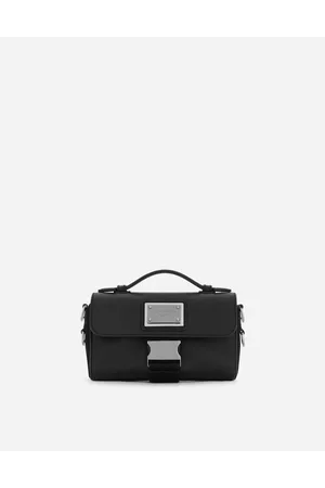 Dolce & Gabbana Grainy Calfskin And Nylon Crossbody Bag - Man Crossbody Bags Fabric Onesize