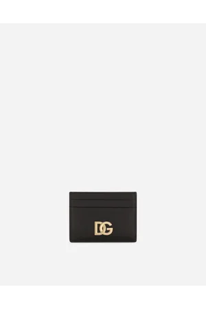 Dolce & Gabbana Calfskin Card Holder With Dg Logo - Woman Wallets And Small Leather Goods Leather Onesize