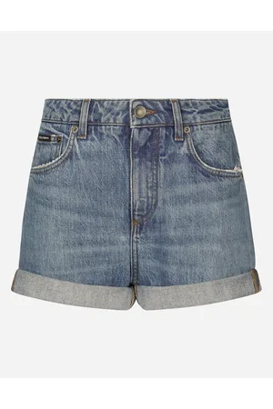 Dolce & Gabbana Denim Shorts - Woman Denim And Jeans Multi-colored Cotton 36