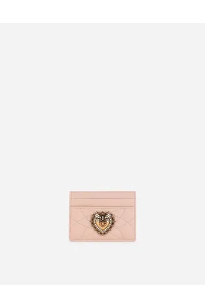 Dolce & Gabbana Devotion Card Holder - Woman Wallets And Small Leather Goods Blush Leather Onesize