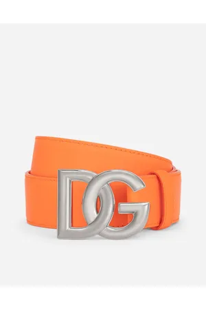 Orange designer outlet belt