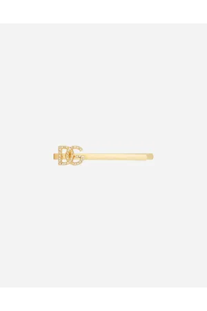 Dolce & Gabbana Hair Clip With Dg Logo - Woman Accessories Metal Onesize