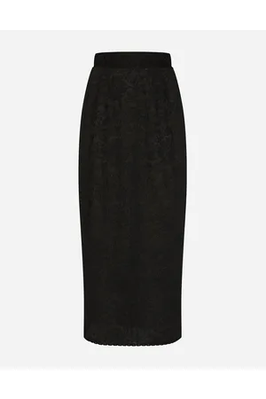 Dolce & Gabbana Lace-stitch Calf-length Skirt - Woman Skirts Lace 38