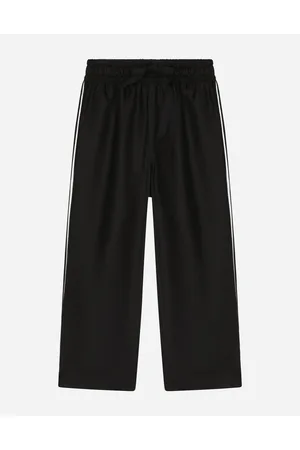 Dolce & Gabbana Silk Twill Pajama Pants With Dg Embroidery - Man Trousers And Shorts Silk 2 Years