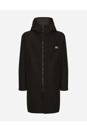 Dolce & Gabbana Nylon Parka With Hood And Branded Tag - Man Coats And Jackets Fabric 50