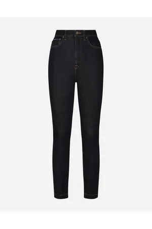 Dolce & Gabbana Deep Stretch Denim Grace Jeans - Woman Denim And Jeans Multi-colored Denim 36