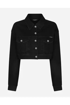 Dolce & Gabbana Short Denim Jacket - Woman Coats And Jackets Multi-colored 42
