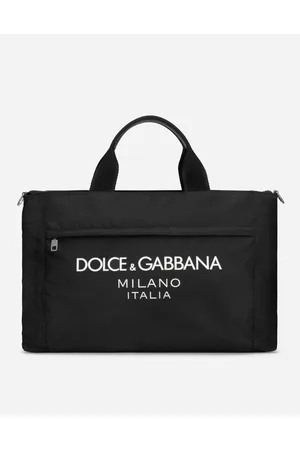 Dolce & Gabbana Nylon Holdall With Rubberized Logo - Man Shoppers Nylon Onesize