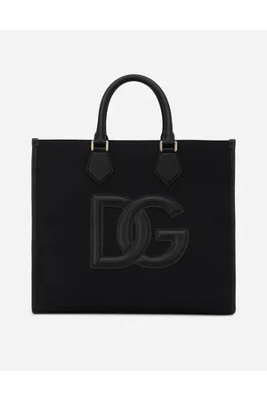 Dolce & Gabbana Canvas Shopper With Calfskin Nappa Details - Man Shoppers Onesize