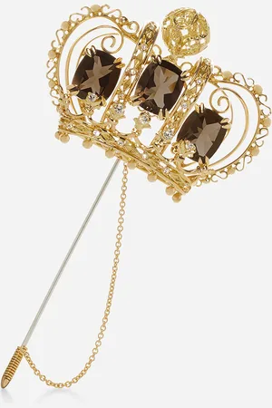 Dolce and gabbana crown brooch hotsell