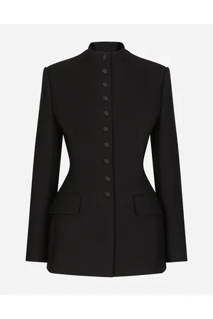 Dolce & Gabbana Long Single-breasted Wool Cady Dolce-fit Jacket - Woman Blazers Wool 40