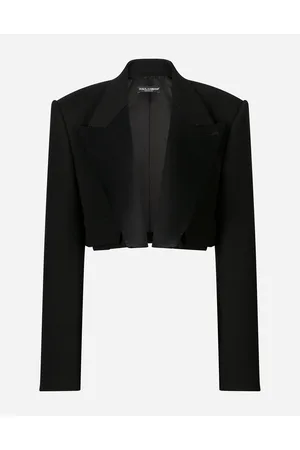 Dolce & Gabbana Short Double Wool Tuxedo Jacket - Woman Blazers Wool 38