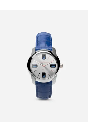 Dolce & Gabbana Watch With Alligator Strap - Woman Watches&straps Blue Onesize