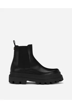 Dolce & Gabbana Brushed Calfskin Chelsea Boots - Man Boots And Ankle Boots Leather 39