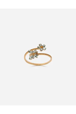 Dolce & Gabbana Spring Yellow Bracelet With Butterfly-shaped Settings And Floral Decoration - Woman Bracelets S
