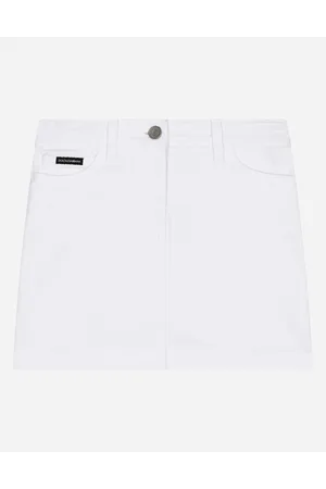 Dolce & Gabbana 5-pocket Short Skirt In Ripped Denim - Woman Trousers And Skirts Multi-colored Denim 2 Years