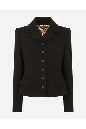 Dolce & Gabbana Single-breasted Virgin Wool Jacket - Woman Blazers Wool 36