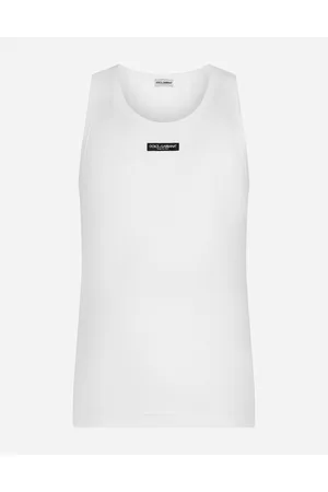 Dolce & Gabbana Two-way Stretch Cotton Tank Top With Logo Label - Man Underwear And Loungewear Cotton 3