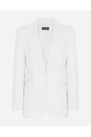 Dolce & Gabbana Single-breasted Woolen Turlington Blazer - Woman Blazers Wool 36