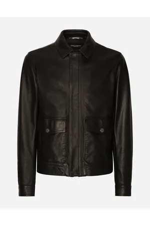 Dolce & Gabbana Leather Jacket - Man Coats And Jackets Leather 48