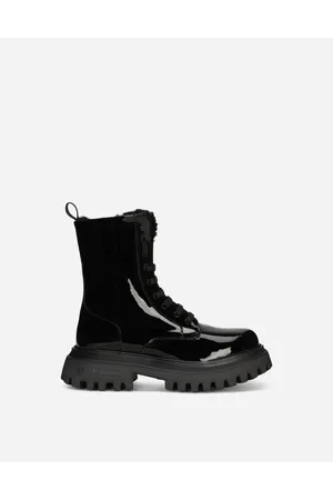 Dolce & Gabbana Patent Leather Ankle Boots - Woman Shoes (24-38) Leather 27