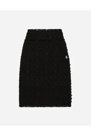 Dolce & Gabbana Rush-stitch Skirt With Side Slit - Woman Skirts 36