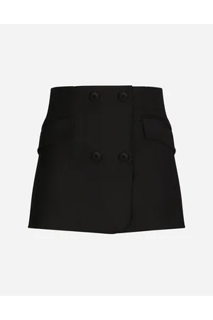 Dolce & Gabbana Twill Mini Wrap Skirt - Woman Skirts Wool 40