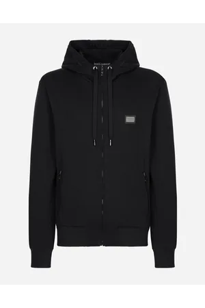 Dolce & Gabbana Jersey Zip-up Hoodie - Man Sweatshirts Cotton 44